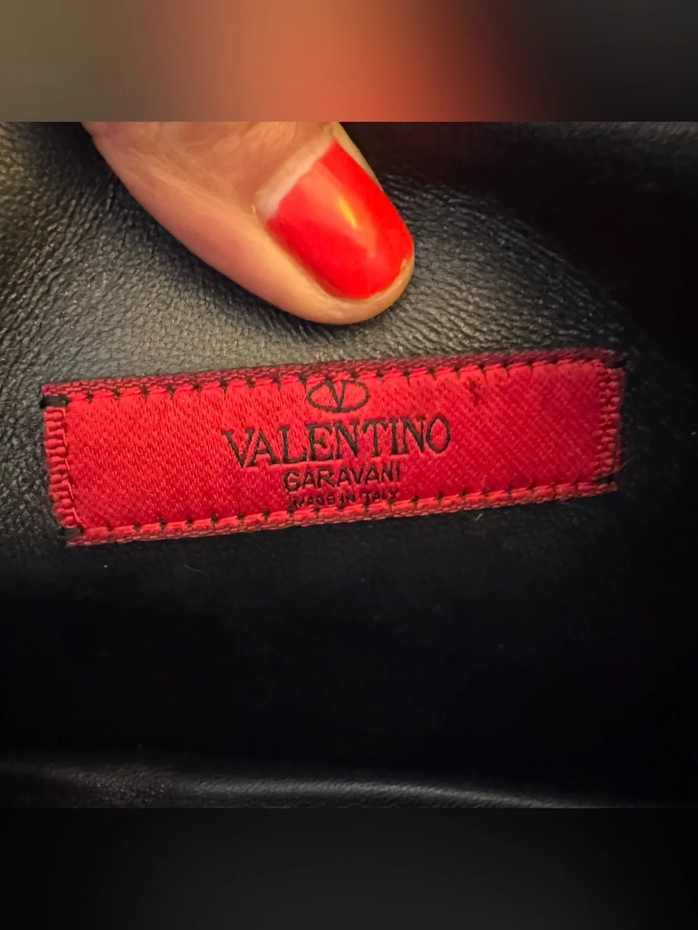 Valentino Garavani Studded Leather Wristlet